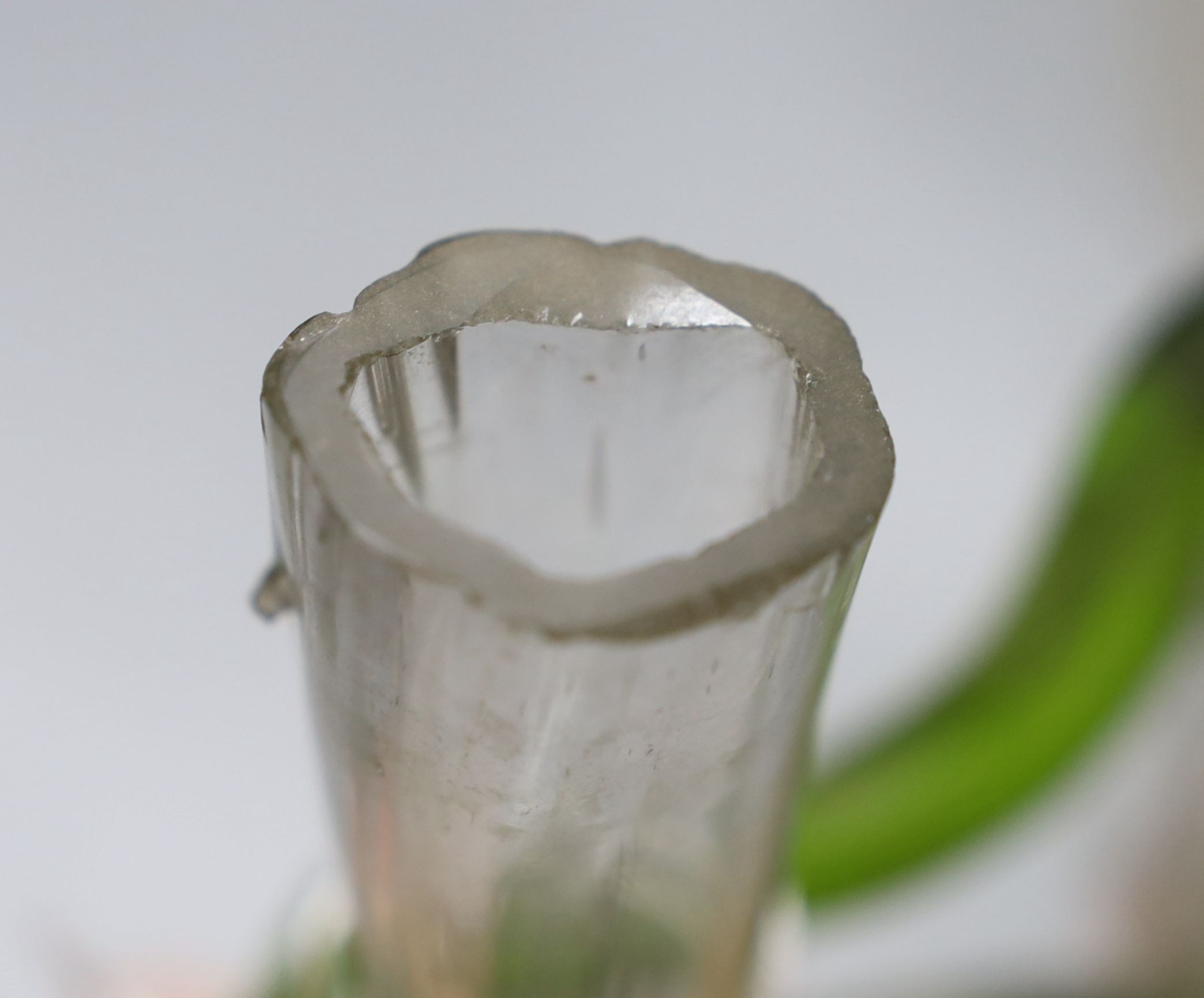 A pair of early 20th century overlaid glass posy vases 19cm